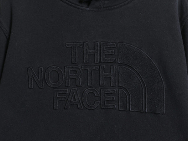 ノースフェイス スウェット フード パーカー メンズ L / 裏起毛 ロゴ 刺繍 プルオーバー トレーナー アウトドア ヘビーウェイト ブラック