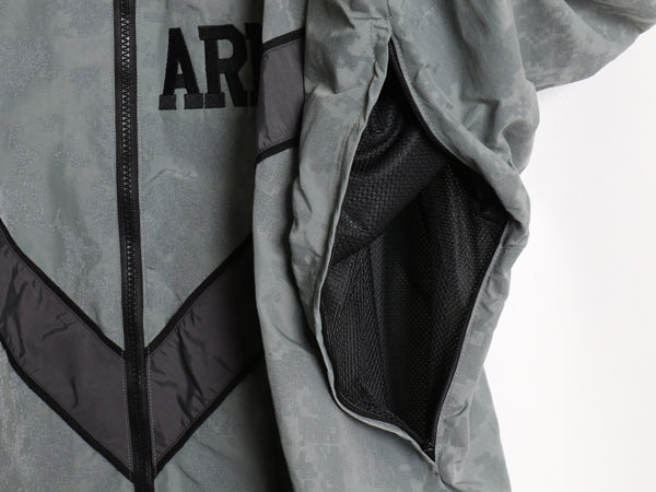 00s 米軍実物 US ARMY ACU 迷彩 リフレクター ナイロン トレーニング ジャケット MEDIUM REGULAR / 05年製 オールド ミリタリー IPFU 軍物
