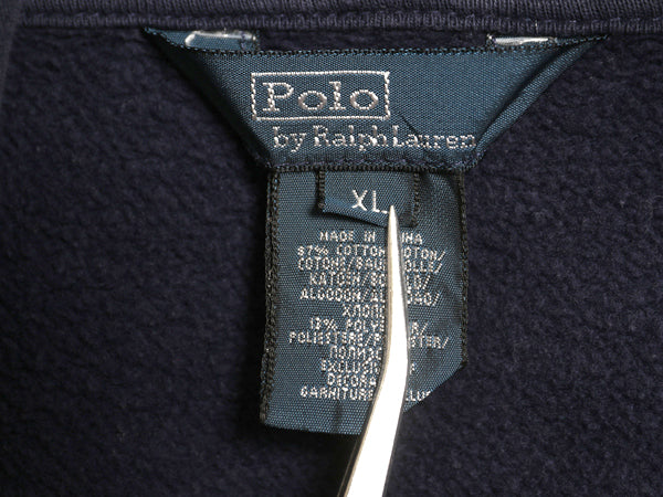 00s ポロ ラルフローレン フルジップ スウェット フード パーカー キッズ XL メンズ S 程/ 古着 オールド トレーナー 裏起毛 ワンポイント