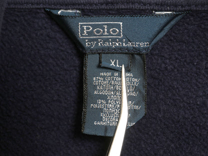 00s ポロ ラルフローレン フルジップ スウェット フード パーカー キッズ XL メンズ S 程/ 古着 オールド トレーナー 裏起毛 ワンポイント