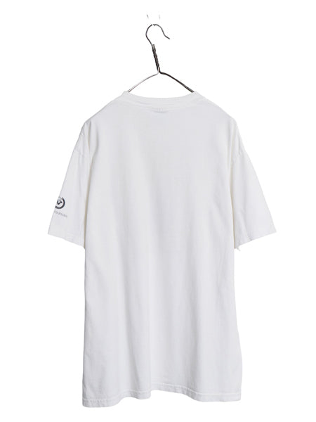 90s 企業 ジョーク イラスト プリント Tシャツ メンズ L / オールド 半袖Tシャツ ワイン アート グラフィック キャラクター ヘビーウェイト