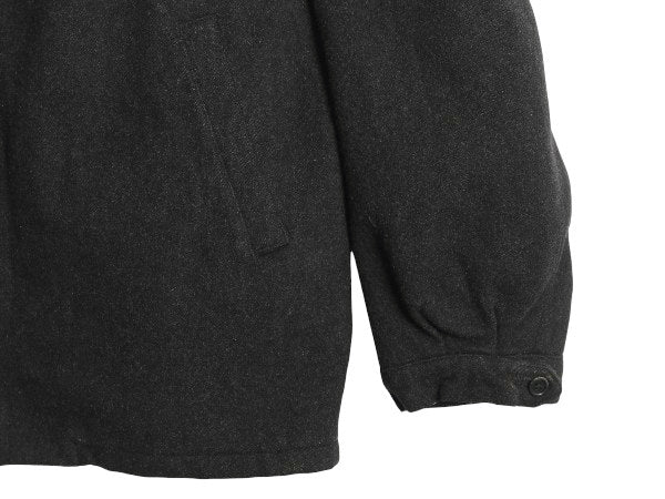 90s ポロ ラルフローレン メルトン ウール スポーツ ジャケット メンズ XL オールド 中綿 ブルゾン スイングトップ 無地 大きいサイズ 濃灰