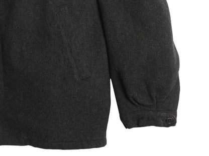 90s ポロ ラルフローレン メルトン ウール スポーツ ジャケット メンズ XL オールド 中綿 ブルゾン スイングトップ 無地 大きいサイズ 濃灰