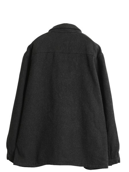 90s ポロ ラルフローレン メルトン ウール スポーツ ジャケット メンズ XL オールド 中綿 ブルゾン スイングトップ 無地 大きいサイズ 濃灰