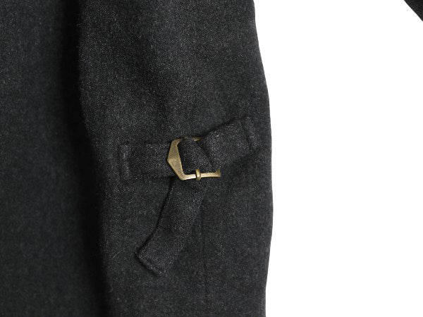 90s ポロ ラルフローレン メルトン ウール スポーツ ジャケット メンズ XL オールド 中綿 ブルゾン スイングトップ 無地 大きいサイズ 濃灰