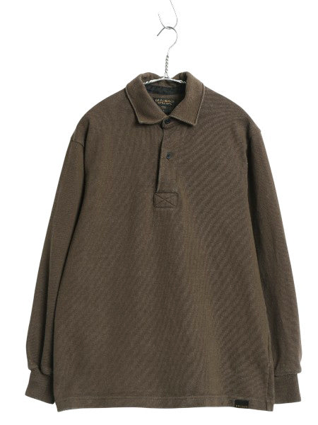 US企画 カナダ製 フィルソン x バーバリアン 長袖 ラガーシャツ メンズ S / 別注 ラグビー シャツ ヘビーウェイト 長袖シャツ ポロシャツ 