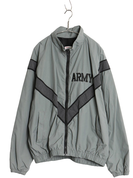 90s 米軍実物 US ARMY ナイロン トレーニング ジャケット MEDIUM REGULAR 古着 99年製 オールド ミリタリー IPFU 軍物 ブルゾン ジャンパー