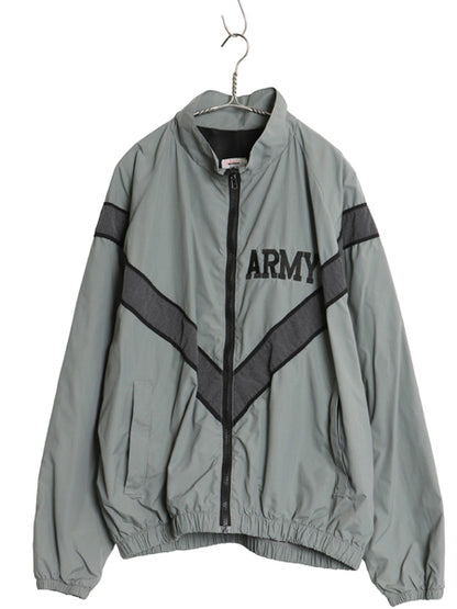 90s 米軍実物 US ARMY ナイロン トレーニング ジャケット MEDIUM REGULAR 古着 99年製 オールド ミリタリー IPFU 軍物 ブルゾン ジャンパー
