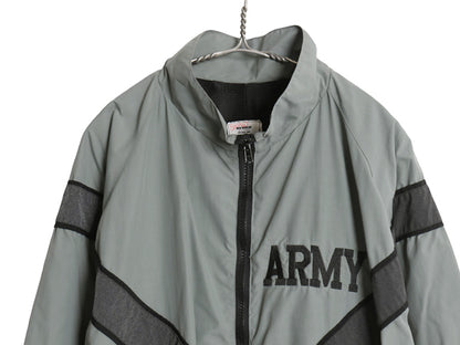 90s 米軍実物 US ARMY ナイロン トレーニング ジャケット MEDIUM REGULAR 古着 99年製 オールド ミリタリー IPFU 軍物 ブルゾン ジャンパー