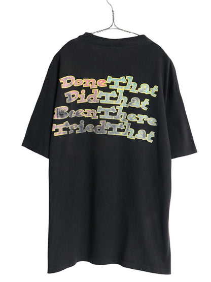 90s USA製 マウンテンデュー イラスト プリント Tシャツ メンズ XL オールド 企業 ペプシ グラフィック シングルステッチ 大きいサイズ 黒