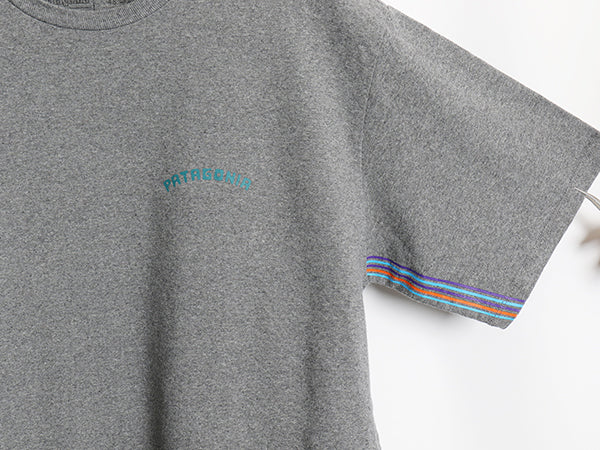 パタゴニア 両面 プリント 半袖 Tシャツ メンズ S / 20年製 アウトドア グラフィック アート イラスト フィッツロイ カットソー トップス