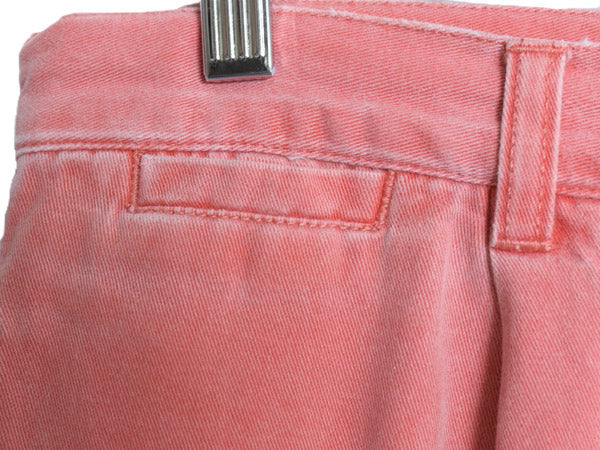 90s オールド ギャップ コットン チノ ショートパンツ メンズ 33 ショーツ 短パン チノパン ハーフパンツ タック入り 無地 サーモンピンク
