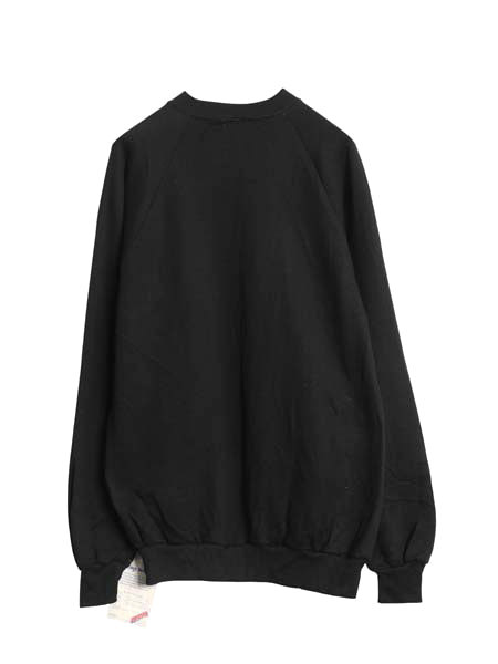 デッドストック 80s USA製 ジャージーズ 無地 スウェット メンズ レディース L 新品 ヴィンテージ トレーナー 裏起毛 ブランク トップス 黒