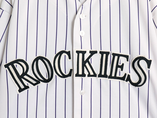 USA製 ロッキーズ ベースボール シャツ メンズ XXL MLB オフィシャル マジェスティック 大リーグ ユニフォーム ゲームシャツ 大きいサイズ