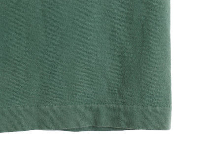 90s USA製 オールド ギャップ ポケット付き 無地 半袖 Tシャツ メンズ L シングルステッチ ヘビーウェイト コットン ポケT 耳付き グリーン