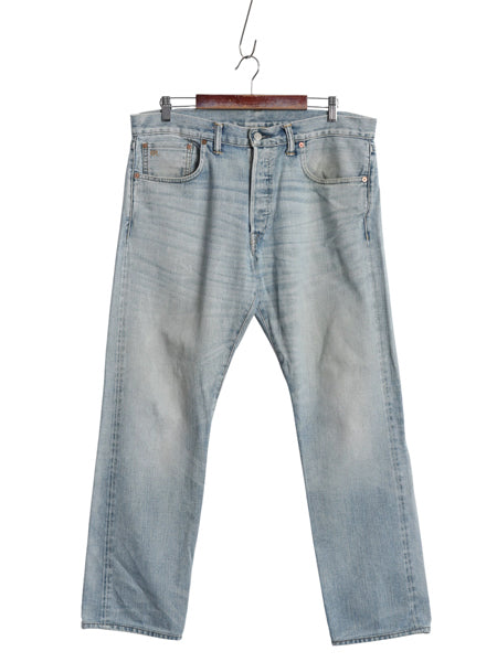 ダブルアールエル ラルフローレン セルビッチ デニム パンツ メンズ 36 32 USA製 ヴィンテージ 加工 ヒゲ スリム ストレート ジーンズ 赤耳