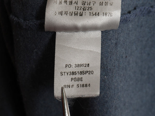パタゴニア 両面 プリント 長袖 Tシャツ メンズ M 20年製 アウトドア ロンT ロングスリーブ P6 バックプリント ボックスロゴ カットソー 青