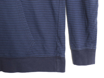 チャップス ラルフローレン ボーダー パーカー メンズ L フード付き 長袖 Tシャツ コットン ヘンリーネック ロンT ロングTシャツ ツートン