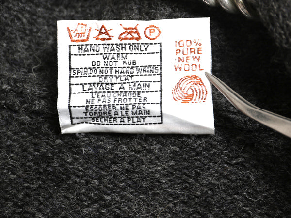 スコットランド製 ジャミーソンズ ショールカラー ニット カーディガン メンズ L シェットランド ウール セーター エルボーパッチ 前開き