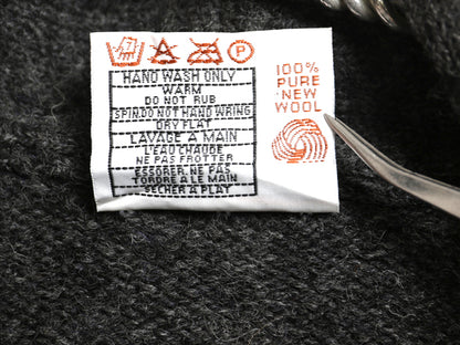 スコットランド製 ジャミーソンズ ショールカラー ニット カーディガン メンズ L シェットランド ウール セーター エルボーパッチ 前開き