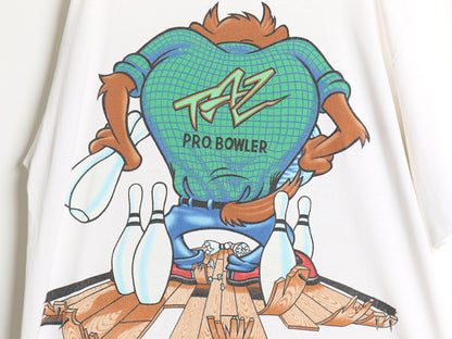 90s USA製 ワーナー タズマニアンデビル 両面 プリント Tシャツ メンズ XL オールド 当時物 ルーニーテューンズ キャラクター 大きいサイズ