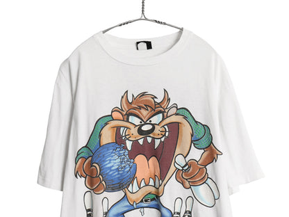 90s USA製 ワーナー タズマニアンデビル 両面 プリント Tシャツ メンズ XL オールド 当時物 ルーニーテューンズ キャラクター 大きいサイズ