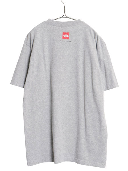00s ノースフェイス フォト プリント Tシャツ メンズ L / オールド アウトドア キャンプ イラスト グラフィック カットソー ヘビーウェイト