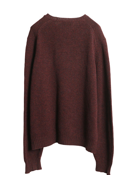 90s イギリス製 ブルックスブラザーズ ニット セーター メンズ L 古着 オールド シェットランド ウール クルーネック 無地 シンプル 英国製