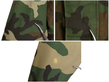 民間 ECWCS ゴアテックス ウッドランドカモ 迷彩 ミリタリー ジャケット SMALL SHORT 古着 US ARMY 1st GEN タイプ 軍物 マンパ ジャンパー
