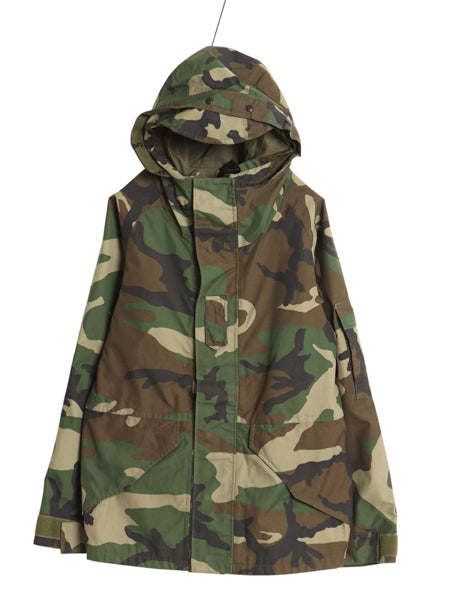 民間 ECWCS ゴアテックス ウッドランドカモ 迷彩 ミリタリー ジャケット SMALL SHORT 古着 US ARMY 1st GEN タイプ 軍物 マンパ ジャンパー