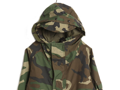 民間 ECWCS ゴアテックス ウッドランドカモ 迷彩 ミリタリー ジャケット SMALL SHORT 古着 US ARMY 1st GEN タイプ 軍物 マンパ ジャンパー