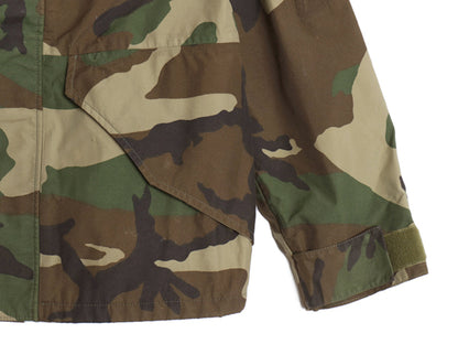 民間 ECWCS ゴアテックス ウッドランドカモ 迷彩 ミリタリー ジャケット SMALL SHORT 古着 US ARMY 1st GEN タイプ 軍物 マンパ ジャンパー