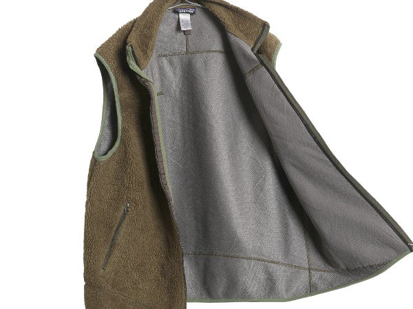 パタゴニア クラシック レトロX フリース ベスト メンズ L 古着 12年製 アウトドア パイル フルジップ ハイネック 重ね着 前開き ブラウン