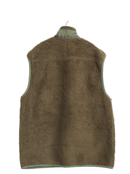 パタゴニア クラシック レトロX フリース ベスト メンズ L 古着 12年製 アウトドア パイル フルジップ ハイネック 重ね着 前開き ブラウン