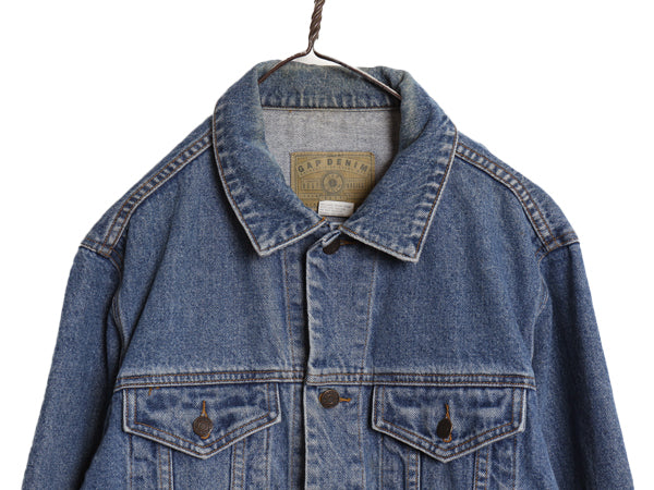 90s オールド ギャップ デニム ジャケット メンズ M / 古着 トラッカー ジージャン ブルゾン ジャンパー 70506 タイプ 4ポケット シンプル