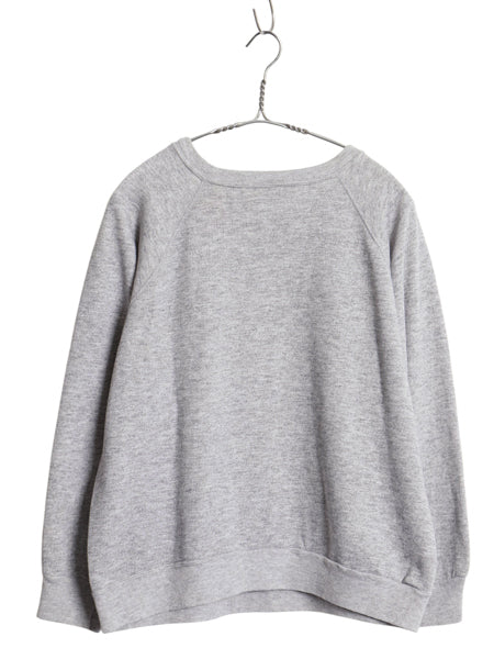 80s USA製 ★ チャンピオン Abercrombie&Fitch ロゴ プリント スウェット メンズ L 古着 ヴィンテージ ラグラン トレーナー トリコタグ 灰
