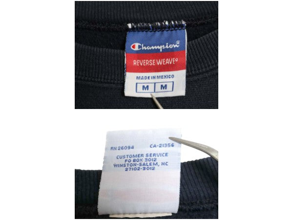 00s チャンピオン リバースウィーブ カレッジ 刺繍 スウェット メンズ M / 古着 オールド トレーナー 裏起毛 ヘビーウェイト クルーネック