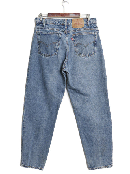 90s USA製 リーバイス 550 デニム パンツ メンズ 35 30 / 古着 オールド リラックス フィット テーパード ジーンズ ジーパン Gパン 赤タブ