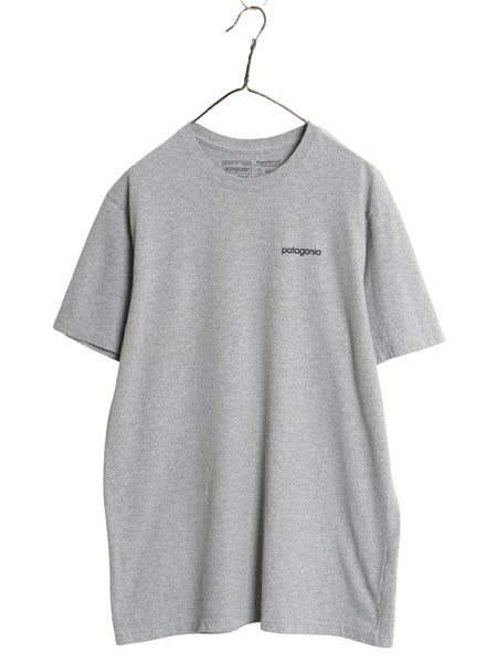 パタゴニア 両面 プリント 半袖 Tシャツ メンズ L / 18年製 アウトドア バックプリント カットソー アート イラスト グラフィック グレー