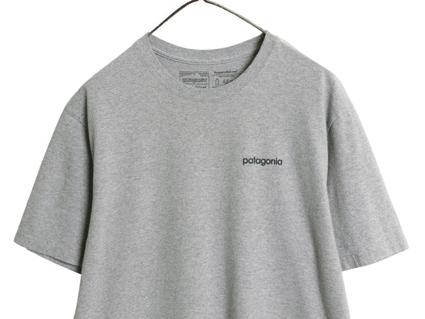 パタゴニア 両面 プリント 半袖 Tシャツ メンズ L / 18年製 アウトドア バックプリント カットソー アート イラスト グラフィック グレー