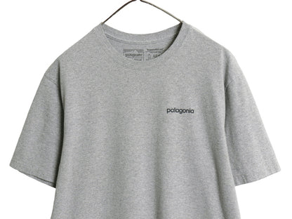 パタゴニア 両面 プリント 半袖 Tシャツ メンズ L / 18年製 アウトドア バックプリント カットソー アート イラスト グラフィック グレー