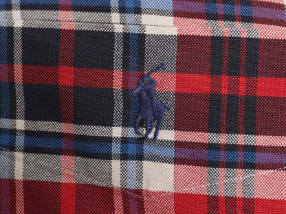 90s THE BIG SHIRT ラルフローレン チェック 長袖 ボタンダウン シャツ メンズ L オールド ポロ オックスフォード ビッグシャツ 長袖シャツ