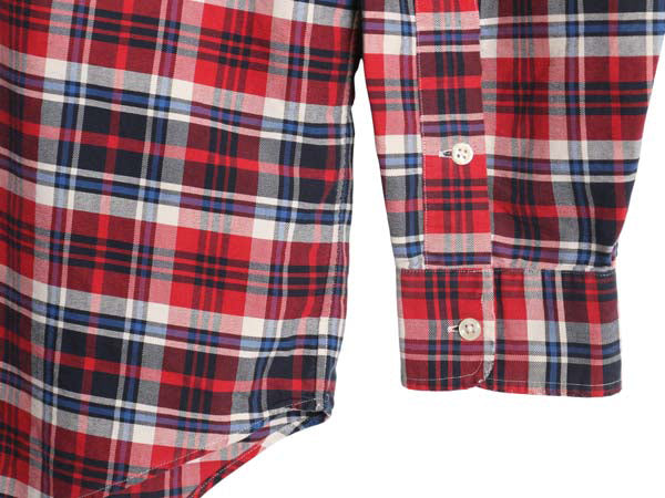 90s THE BIG SHIRT ラルフローレン チェック 長袖 ボタンダウン シャツ メンズ L オールド ポロ オックスフォード ビッグシャツ 長袖シャツ