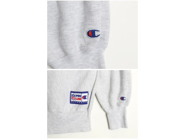 90s USA製 チャンピオン リバースウィーブ 2段 プリント スウェット メンズ XL オールド NFL カウボーイズ オフィシャル トレーナー 裏起毛