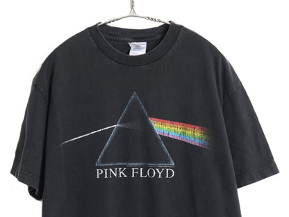 00s ピンクフロイド グラフィック プリント Tシャツ メンズ L / オールド オフィシャル バンド ロック アート イラスト ヘビーウェイト 黒