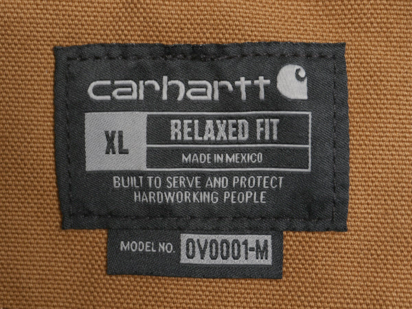 ほぼ デッドストック US企画 カーハート 中綿 ダック ベスト メンズ XL ナイロン キルティング ライナー ワーク 重ね着 企業 大きいサイズ