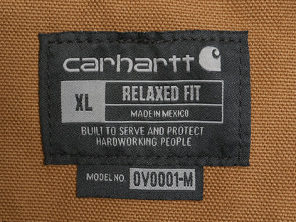 ほぼ デッドストック US企画 カーハート 中綿 ダック ベスト メンズ XL ナイロン キルティング ライナー ワーク 重ね着 企業 大きいサイズ