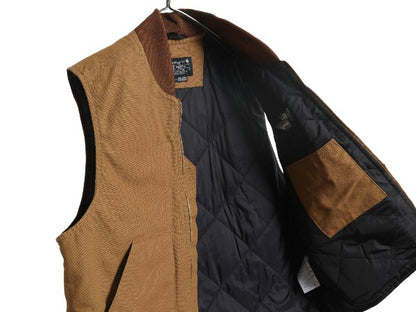 ほぼ デッドストック US企画 カーハート 中綿 ダック ベスト メンズ XL ナイロン キルティング ライナー ワーク 重ね着 企業 大きいサイズ