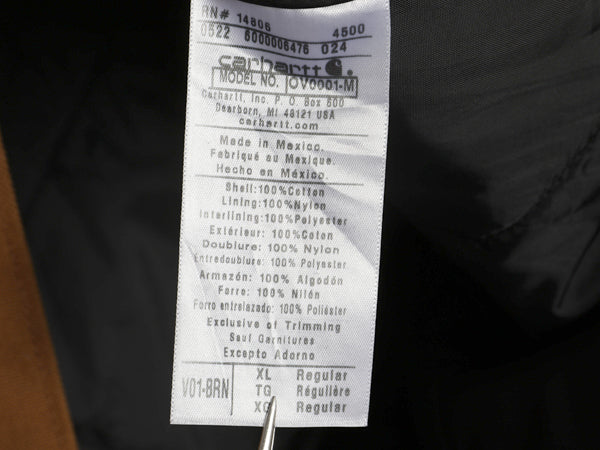 ほぼ デッドストック US企画 カーハート 中綿 ダック ベスト メンズ XL ナイロン キルティング ライナー ワーク 重ね着 企業 大きいサイズ