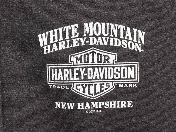  ハーレー ダビッドソン 両面 プリント フルジップ スウェット フード パーカー メンズ L / トレーナー バイク 裏起毛 グラフィック アート